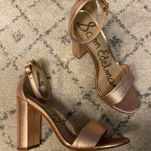Sam Edelman rose gold sandals
